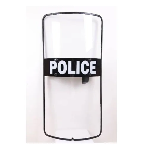 Transparent polycarbonate anti riot shield 1200 x 600 mm